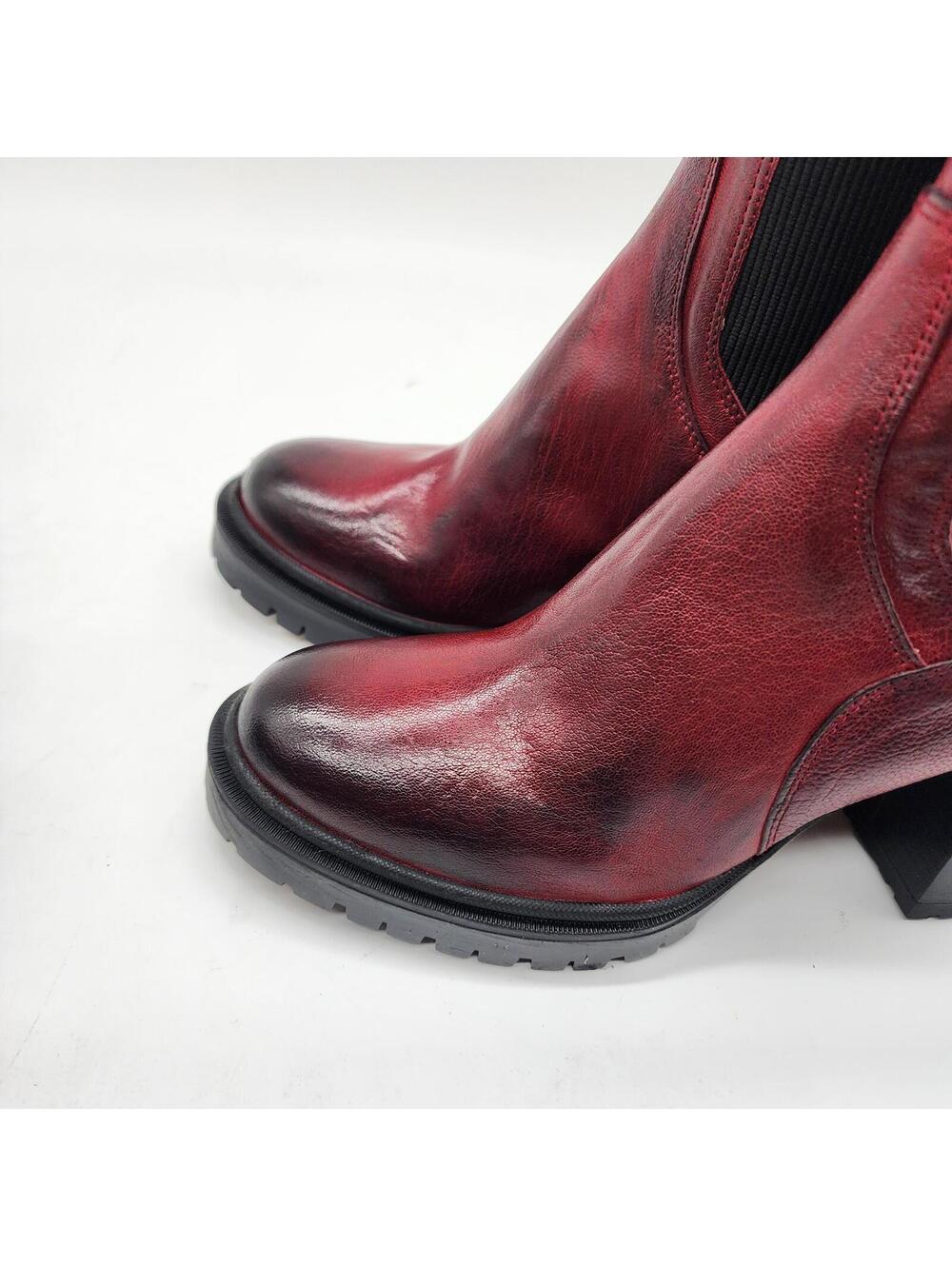 New made in Italy EMANUELE CRASTO Italy Leather Chelsea Boots 10 - Picture 5 of 10